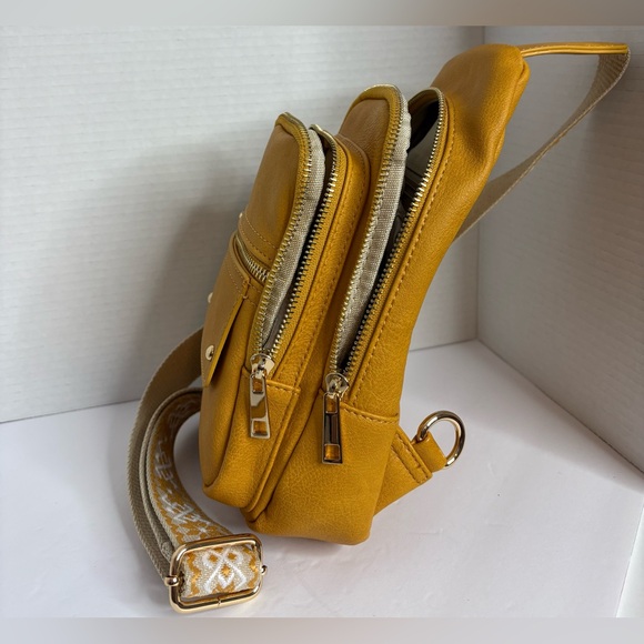 Mini Backpack Bag Yellow NWOT - Picture 8 of 11